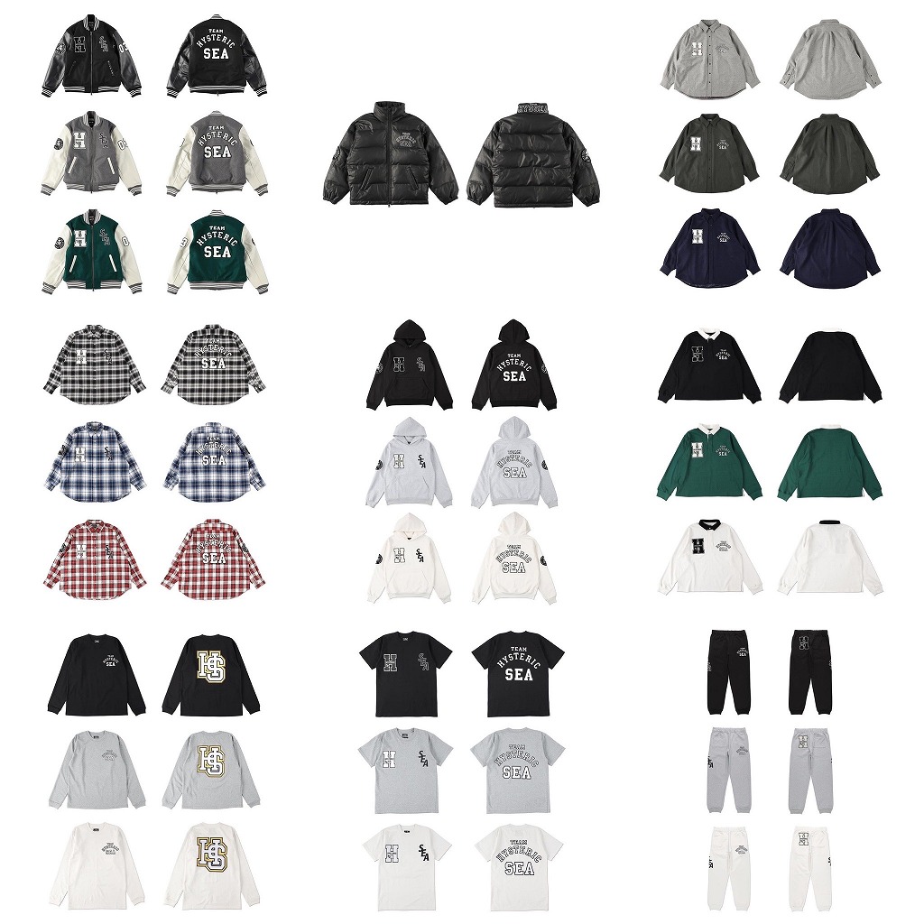 WIND AND SEA × HYSTERIC GLAMOUR 21AW コラボアイテムが12/4に国内
