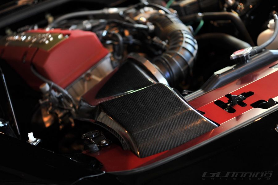 Go Tuning Unlimited ASM Radiator Plate for Mugen Intake, Red