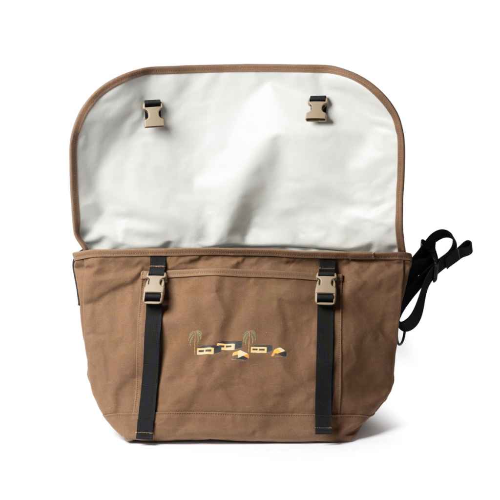 BLUE LUG* BBS messenger bag (brown) - BLUE LUG GLOBAL ONLINE STORE