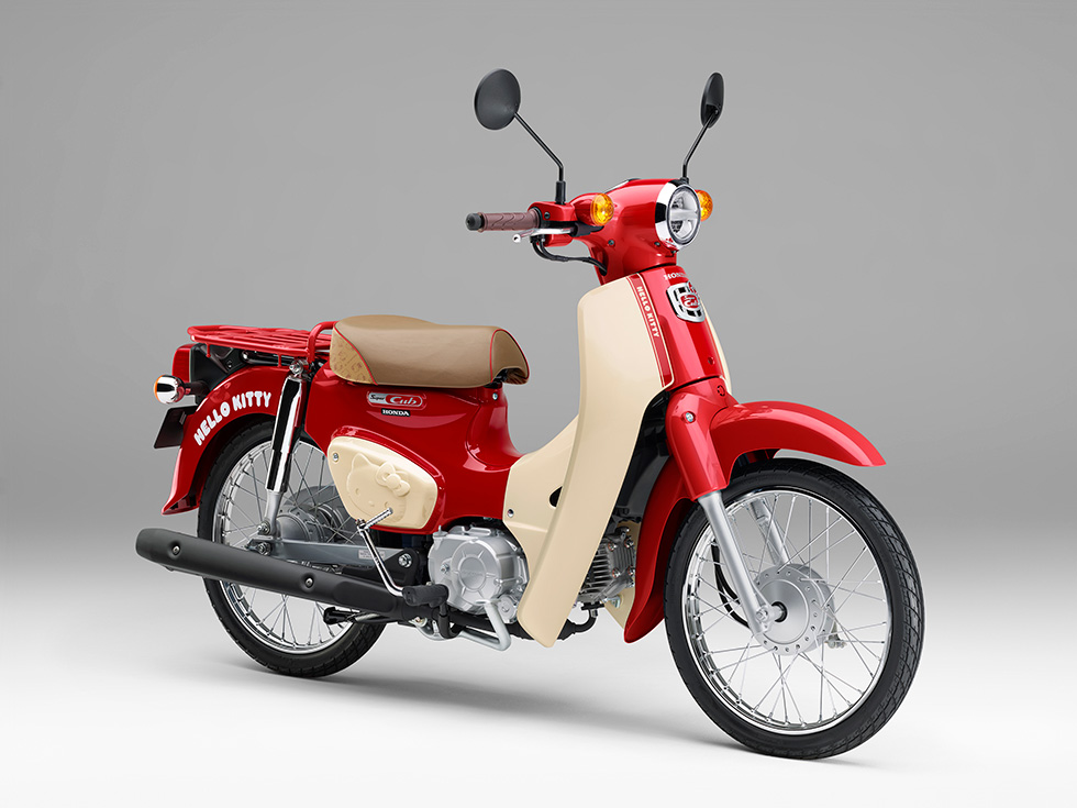 HONDA HELLO KITTY ミニバイク 4個セット 更新】Hondaの「Super Cub