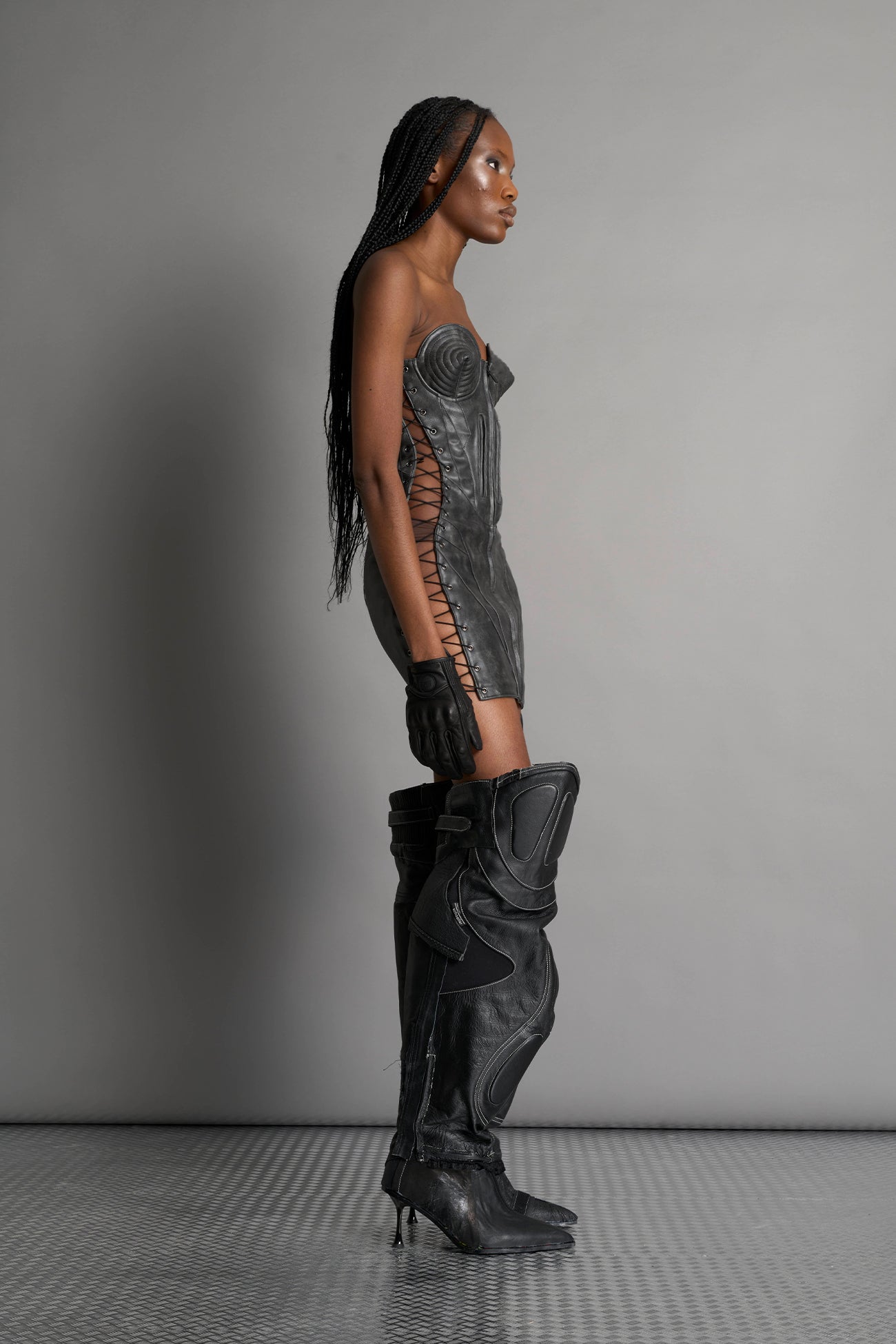 NAMILIA Moto Cone Dress