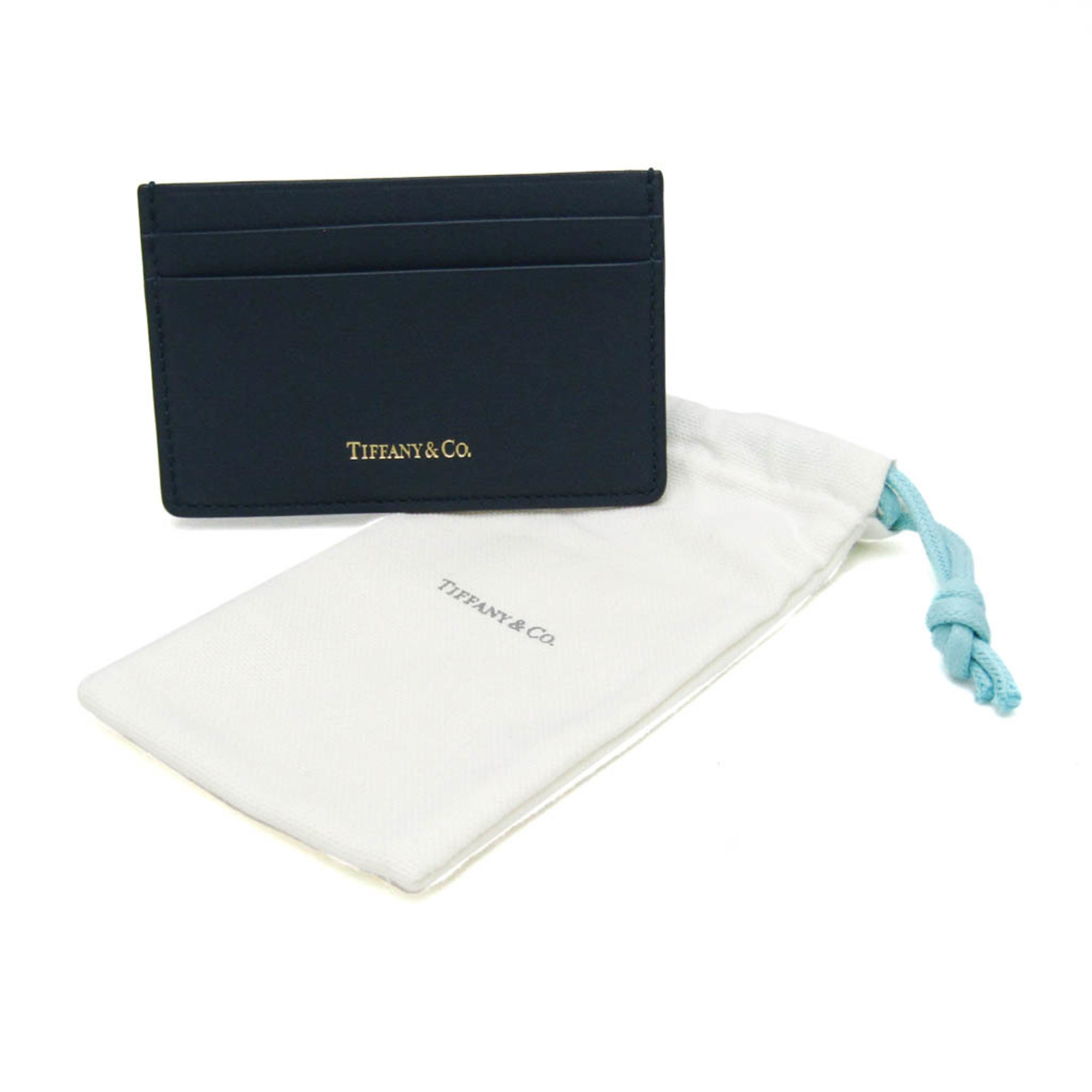 ティファニー(Tiffany) レザー カードケース ネイビー | eLADY Globazone