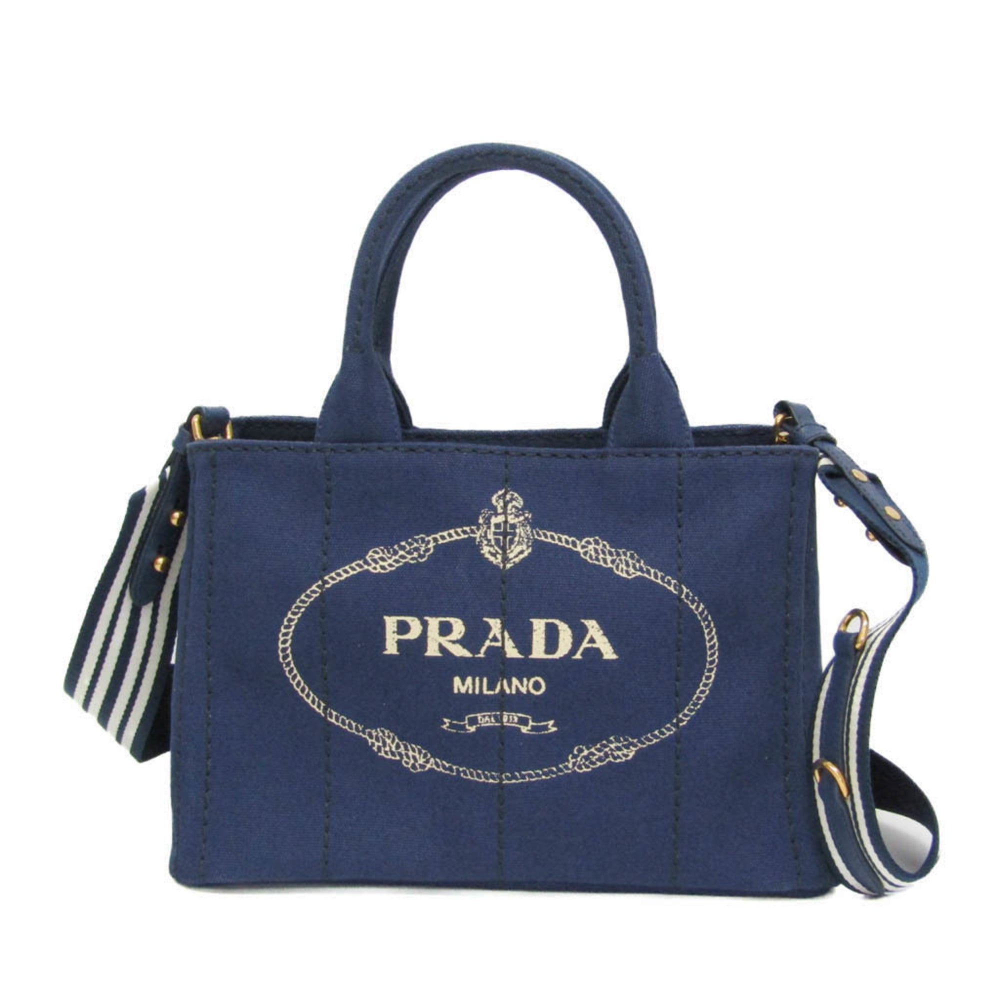 プラダ(Prada) カナパ Sサイズ 1BG439 レディース キャンバス