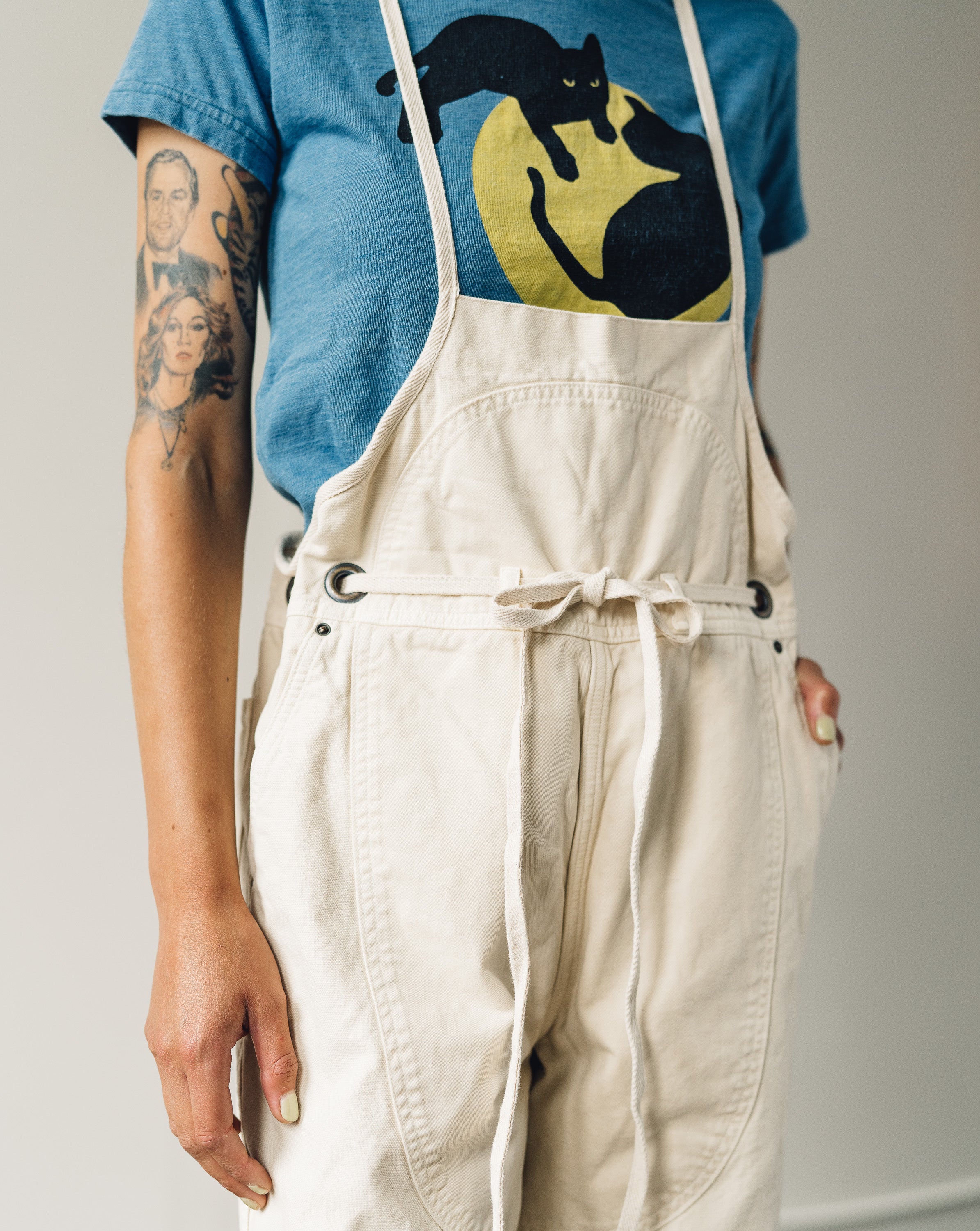 Kapital Light Canvas Welder Overall, Natural – Glasswing