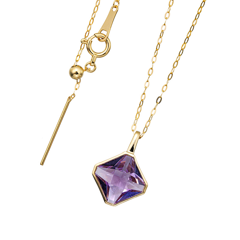 K18YG アメシスト ネックレス ｜ JEWELRY SQUARE