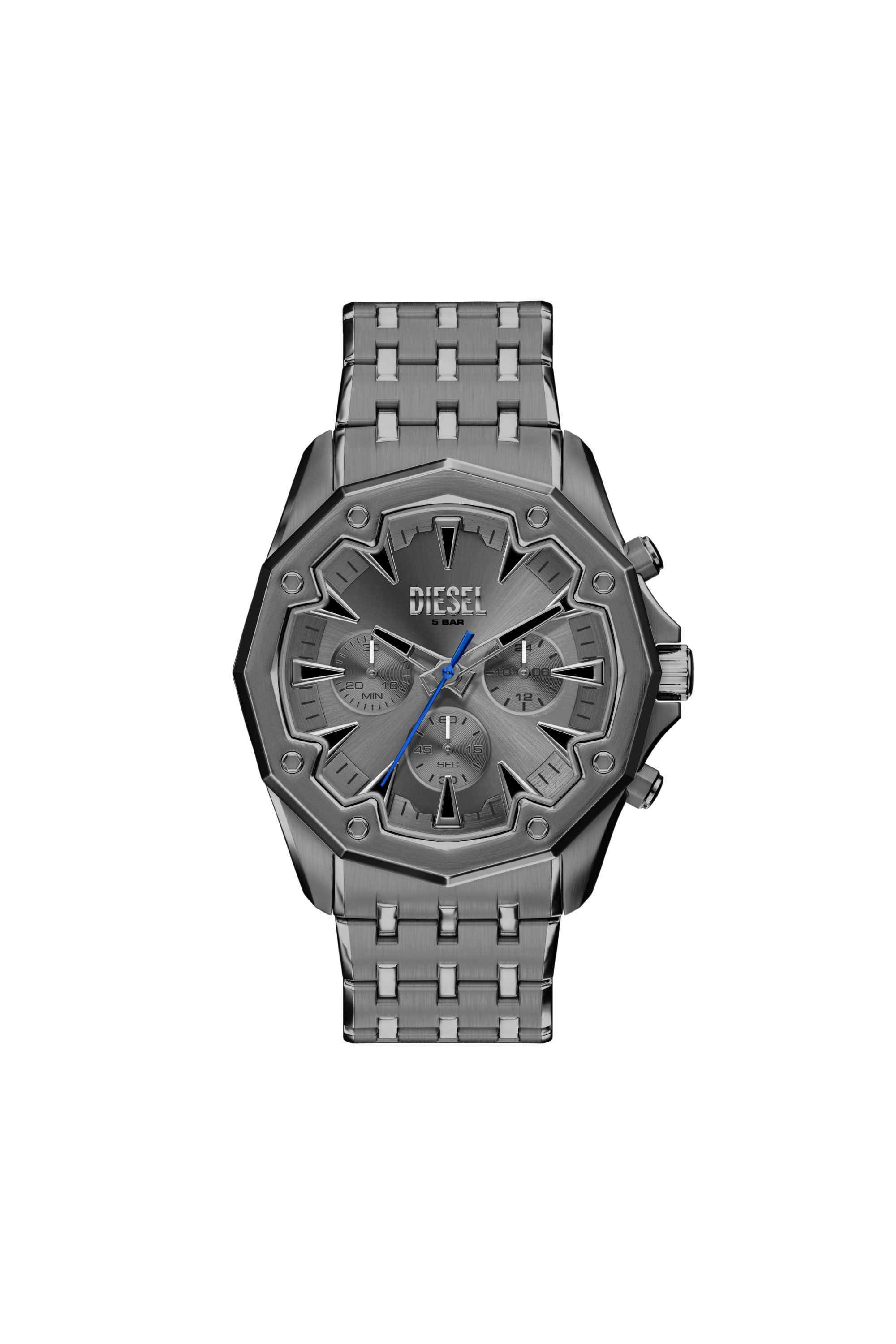 Men's Vert Three-Hand Date Stainless Steel Watch | Silver | Diesel