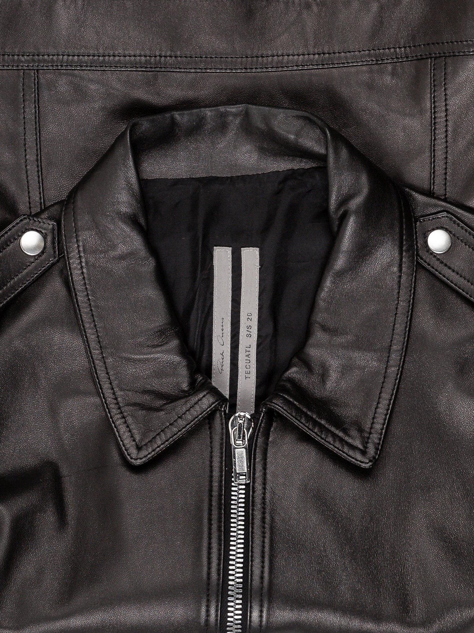 Buy Rick Owens Tecuatl Leather Bomber Online at Groupie