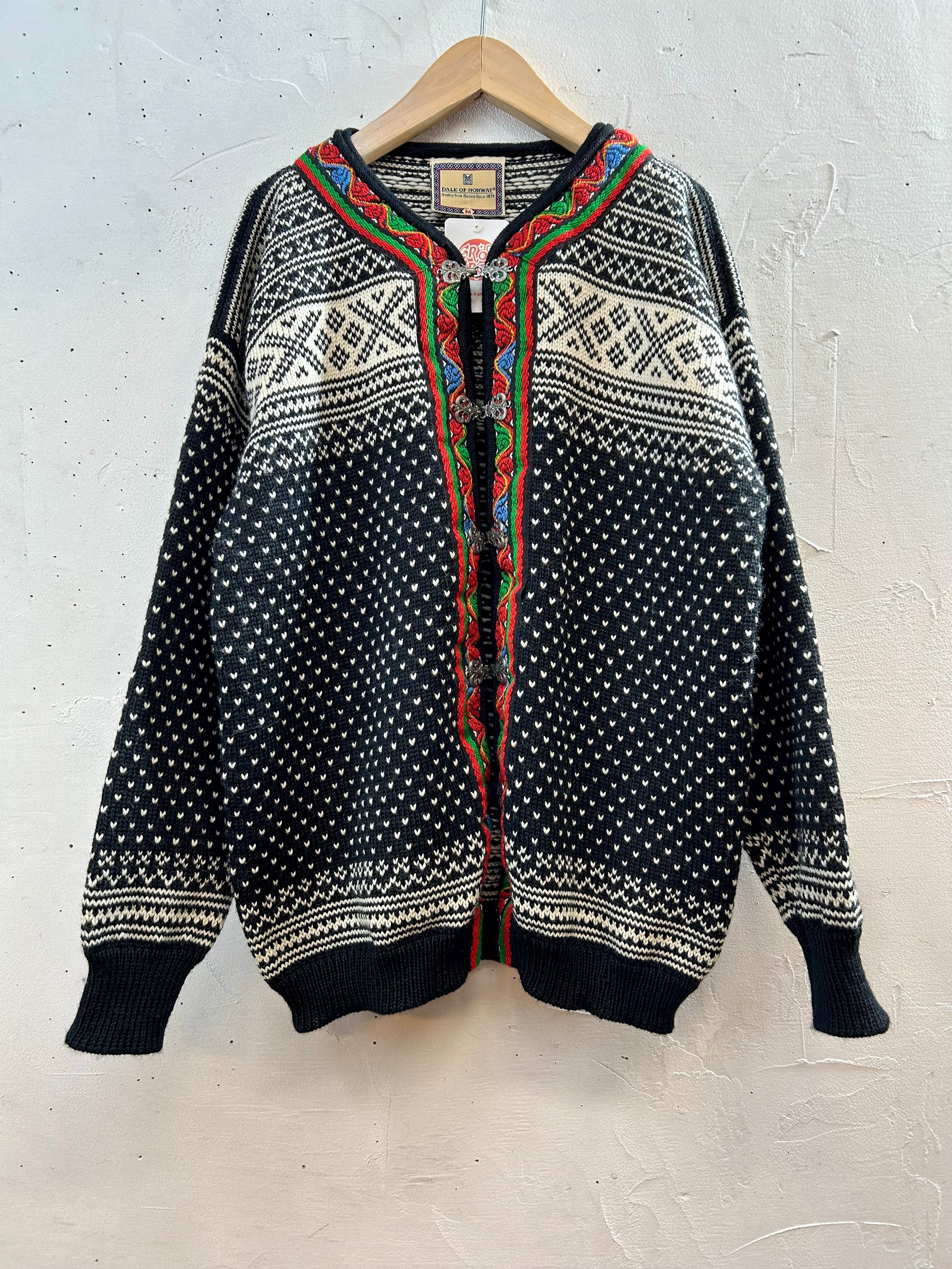 Vintage Nordic Knit Cardigan 〜DALE OF NORWAY〜 [J28711] – GROGGROG