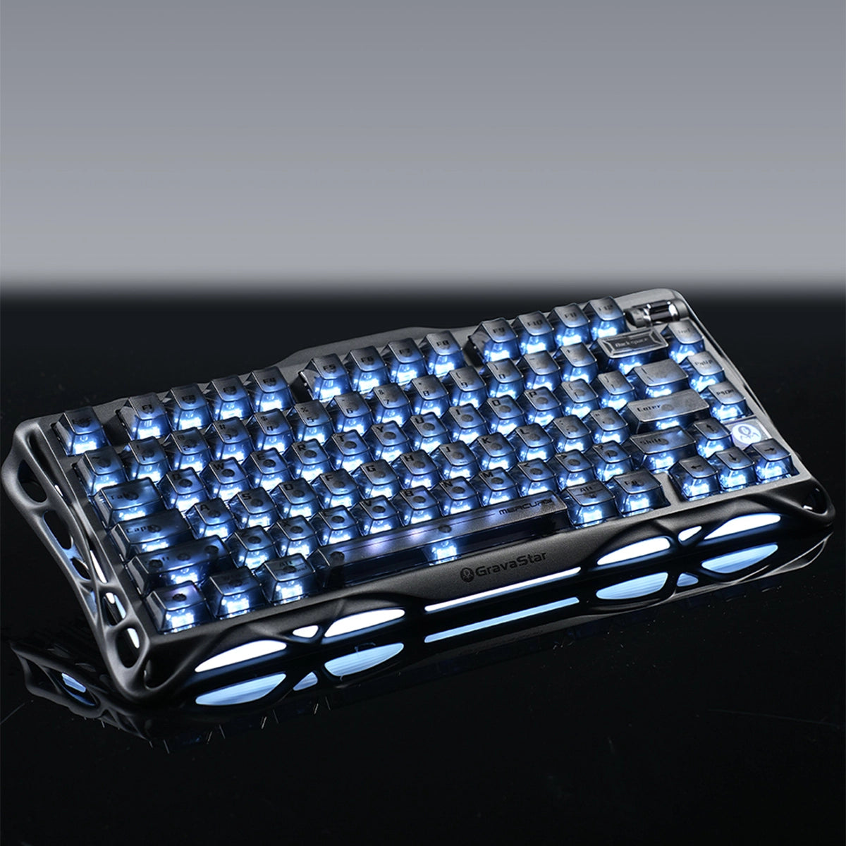 GravaStar Mercury K1 グラデーションホワイト 75%ゲーミング