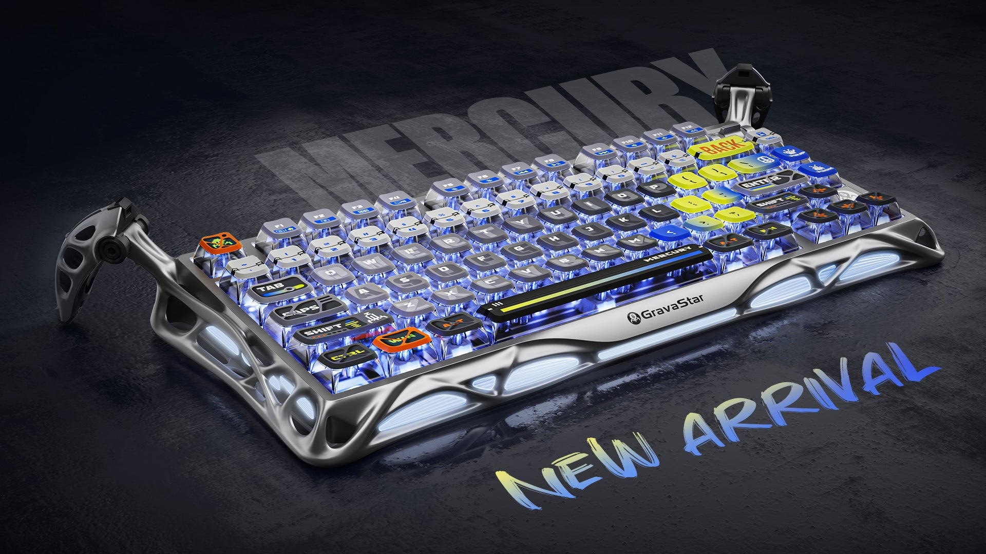 Mercury K1 Pro インターステラーシルバー 75%ゲーミングメカニカル