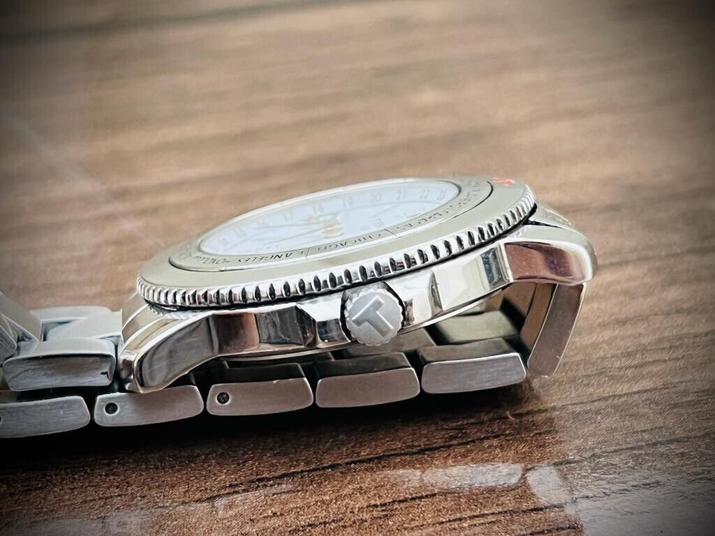 Vintage Tissot Navigator N250 World Timer Men's Watch Quartz 42mm