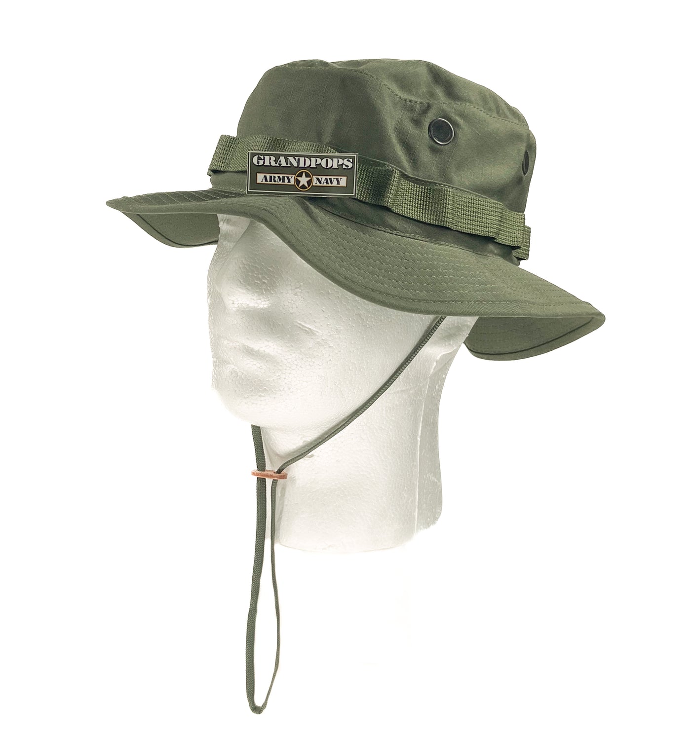 OD Green Jungle Hat Rip-Stop Made In USA – GRANDPOPSARMYNAVY
