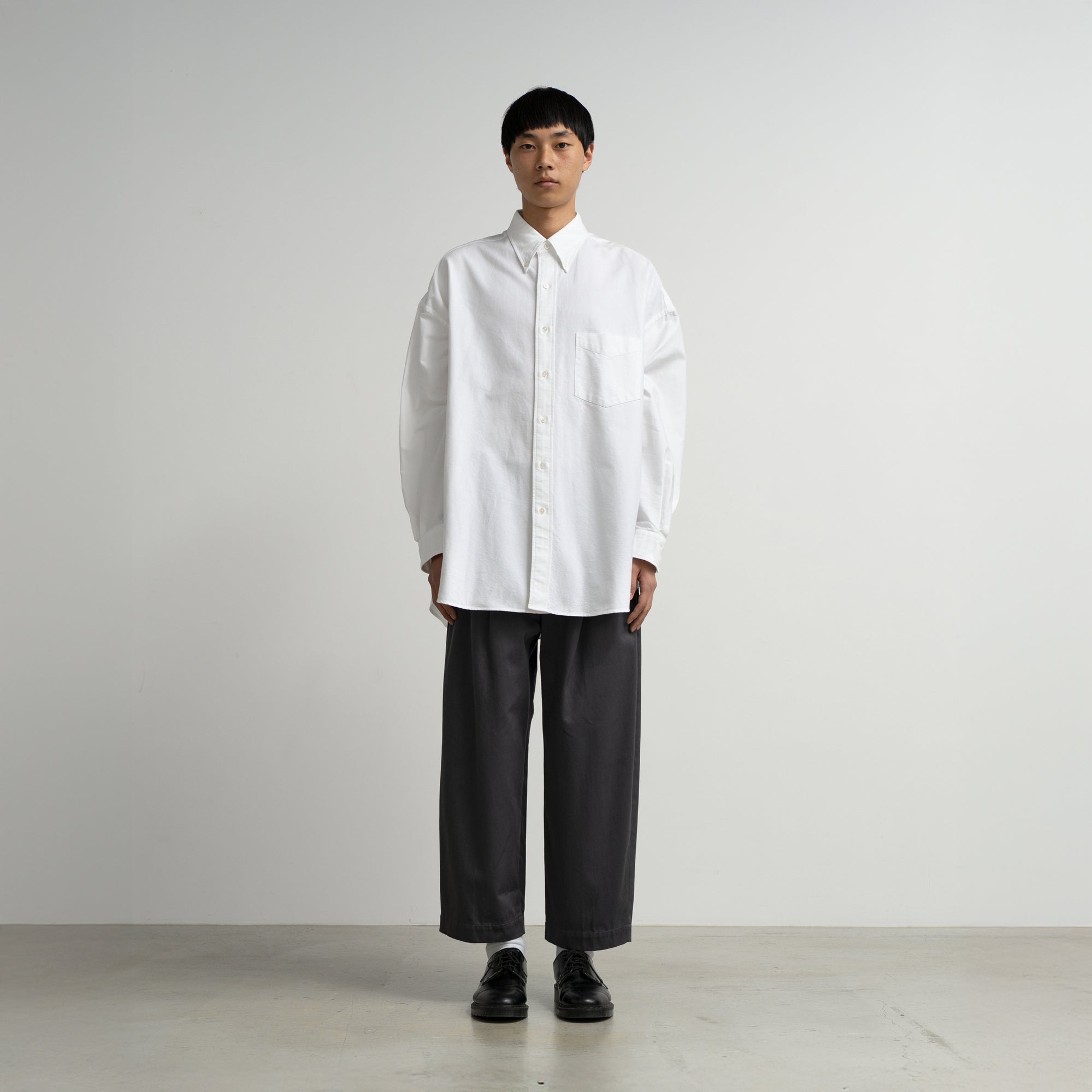 BASIC] Oxford L/S Oversized B.D Shirt – Graphpaper KYOTO｜グラフ