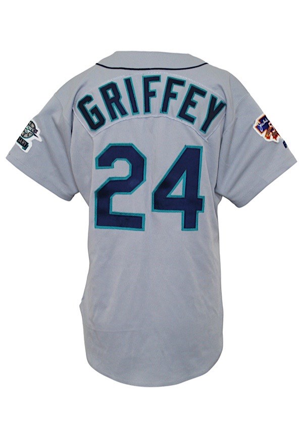 1997 Ken Griffey Jr. Seattle Mariners Game-Used Road Jersey - Grey