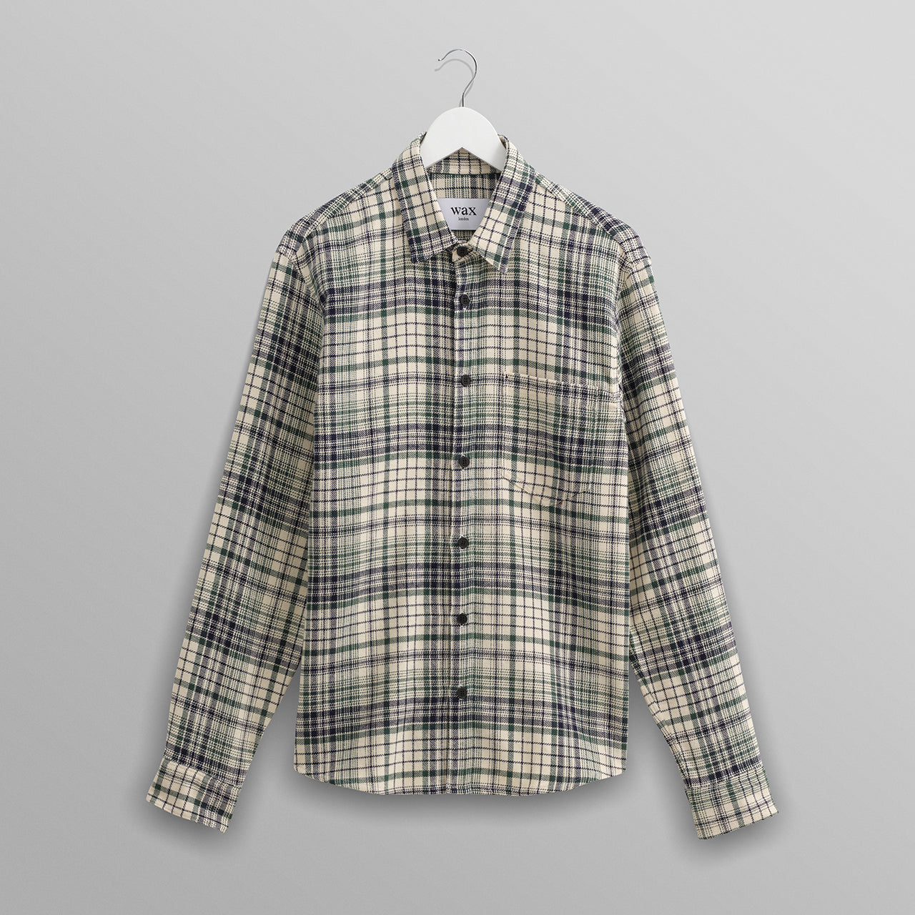 シェリーシャツ フランネル (NAVY/ GREEN)