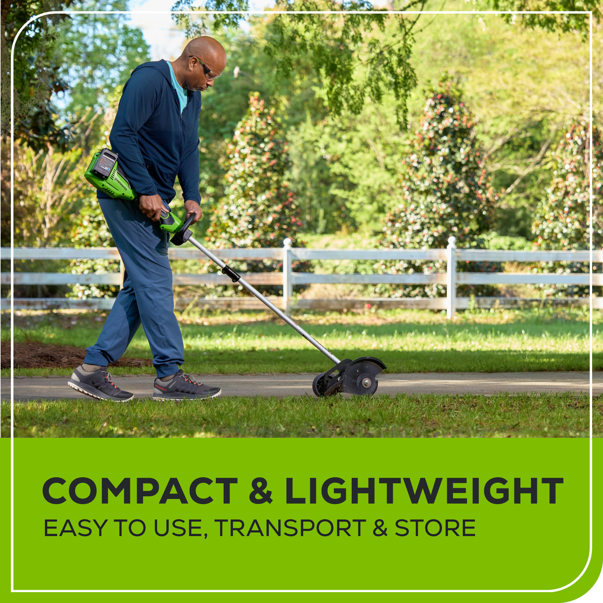 48V (24V x 2) 8-Inch Brushless Edger (Tool Only) – Greenworks