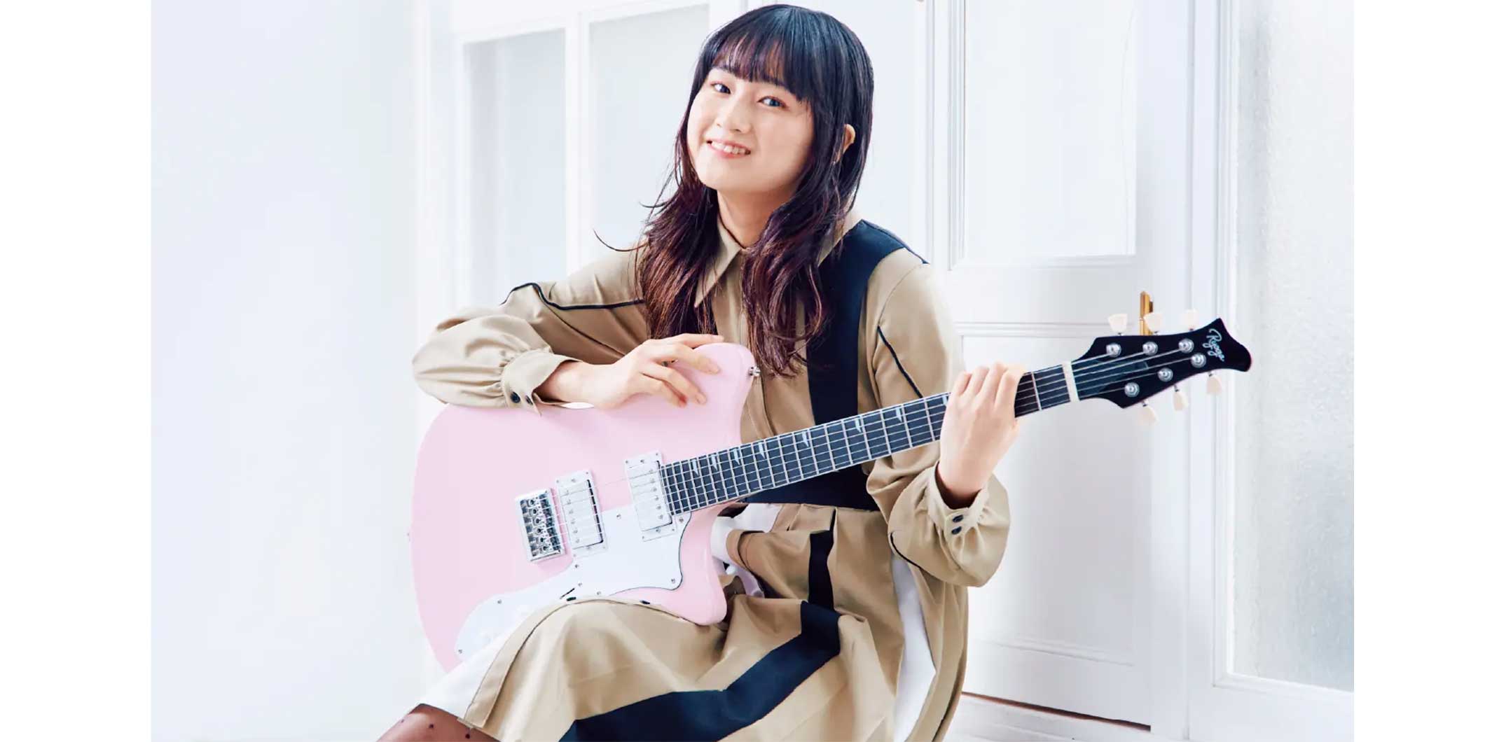 島村楽器のRyoga、限定色「シェルピンク」のエレクトリック・ギターを