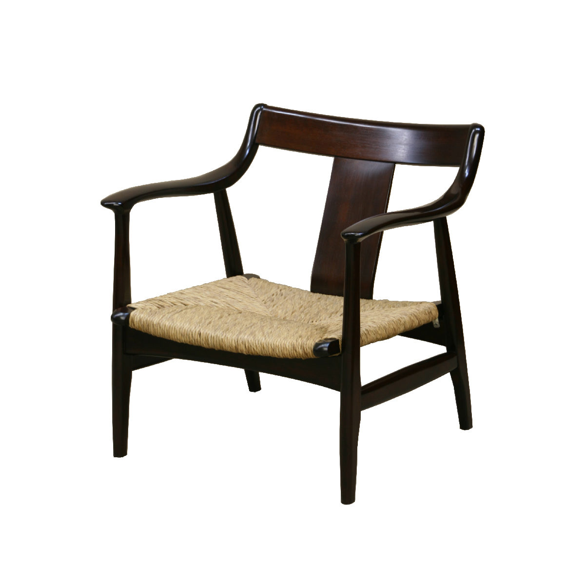 77型曲肘ラッシチェア1P Rush-seaterd chair N.77 – 花森家具