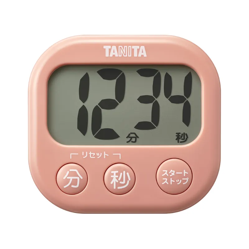 ㈱タニタ TD-429-PK(コーラルピンク)：抗菌でか見えタイマー
