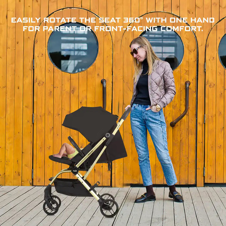 Neobreez Octa 360° Rotatable Baby Stroller - Black | Halamama