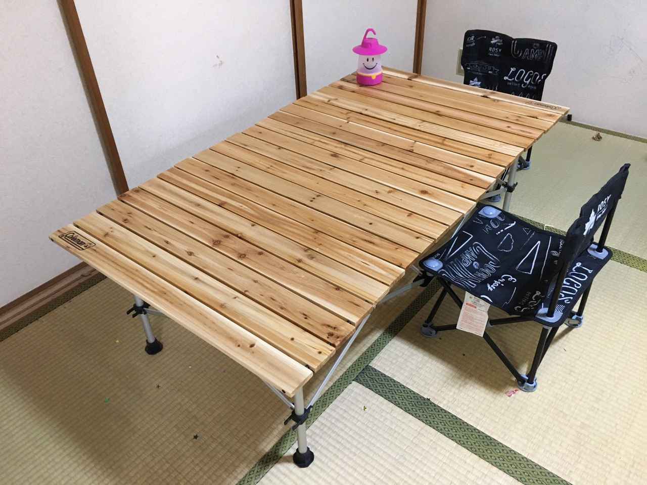 コールマン】「ナチュラルウッドロールテーブル」をレビュー