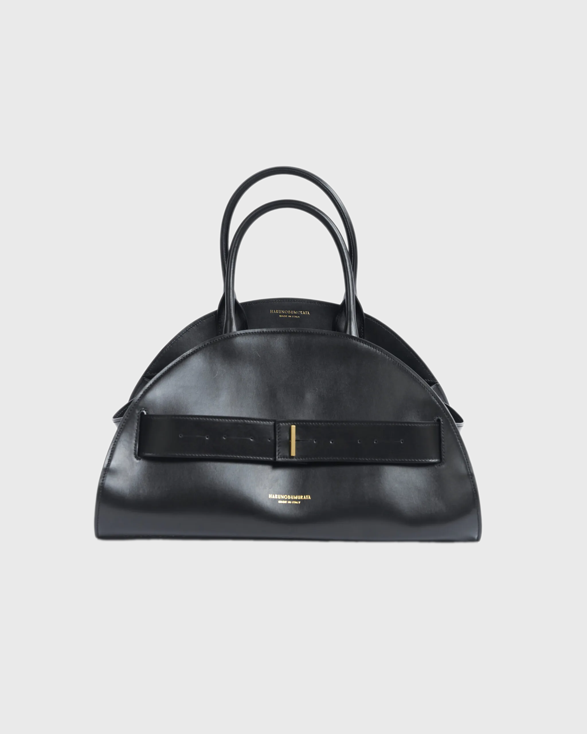 PIADINA - LEATHER BELTED SMALL BOSTON – HARUNOBUMURATA