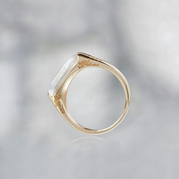 Lemurianseed quartz crystalize ring /レムリアンシードクォーツ