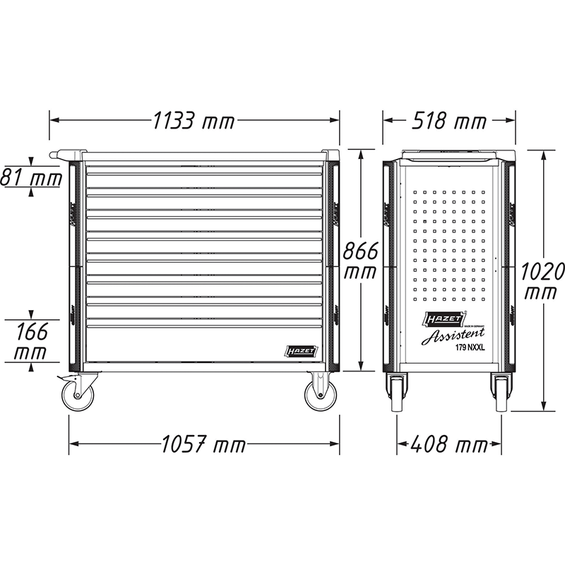 Hazet 179NXXL-7 Tool Trolley Assistent – Haus of Tools