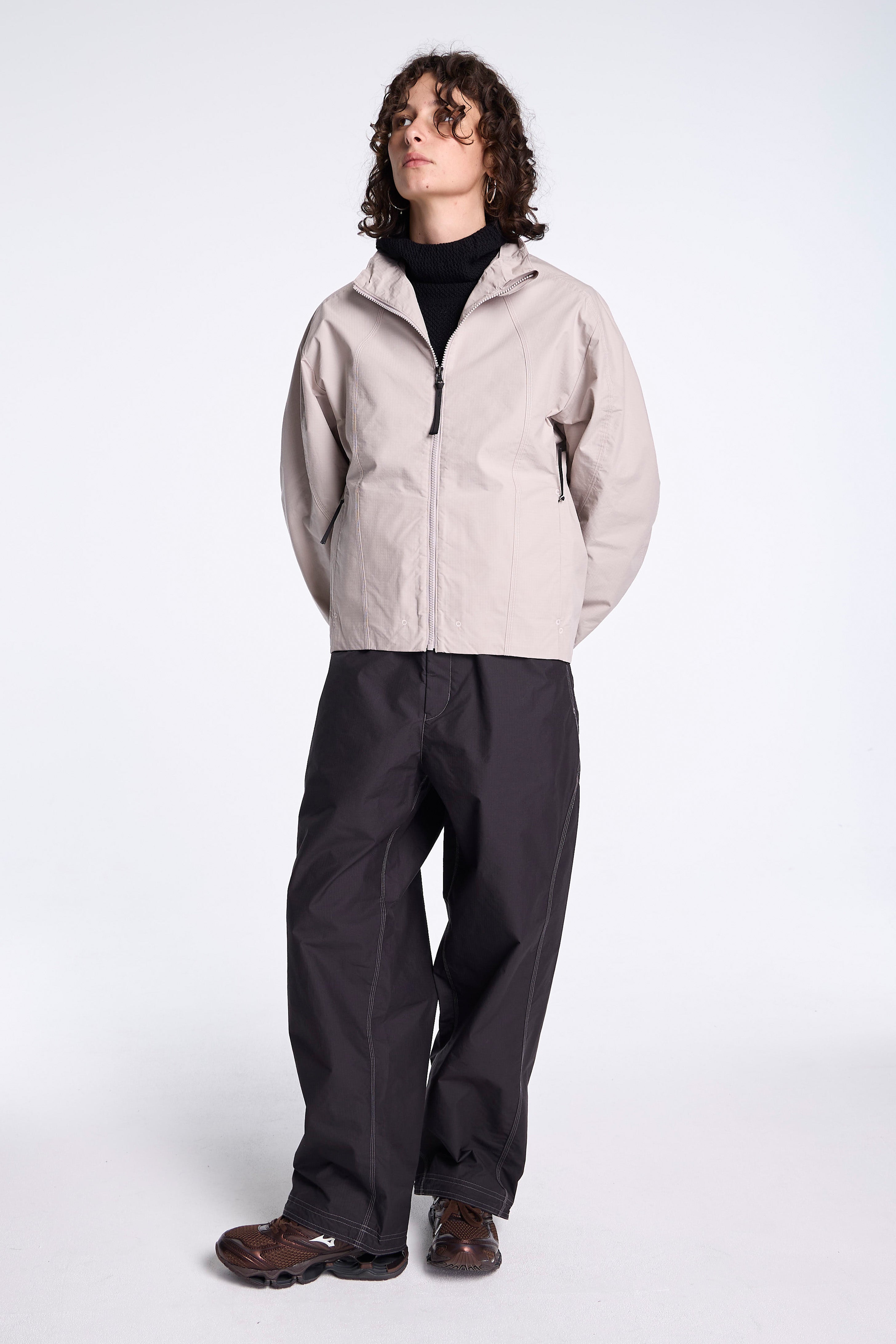 Goldwin 0 Parachute Seed Rip-stop Jacket Grayish Beige