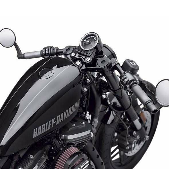 ハーレー純正☆クリップオンハンドルバーキット グロスブラック 49MM