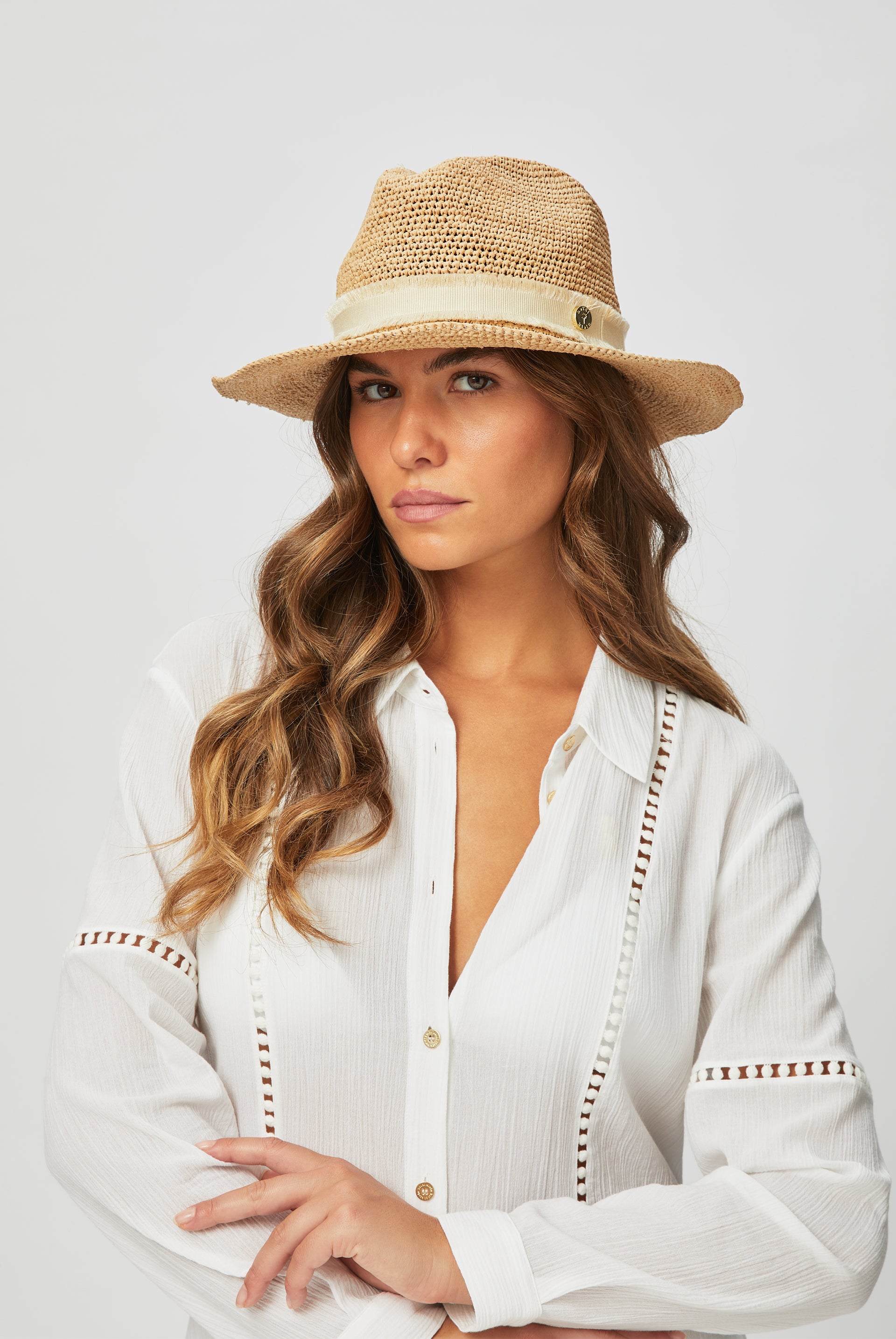 Cape Elizabeth Raffia Fedora Hat – Heidi Klein