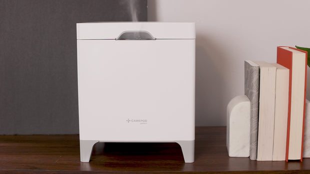 Carepod Cube X50 - Warm + Cool Mist Stainless Steel Humidifier