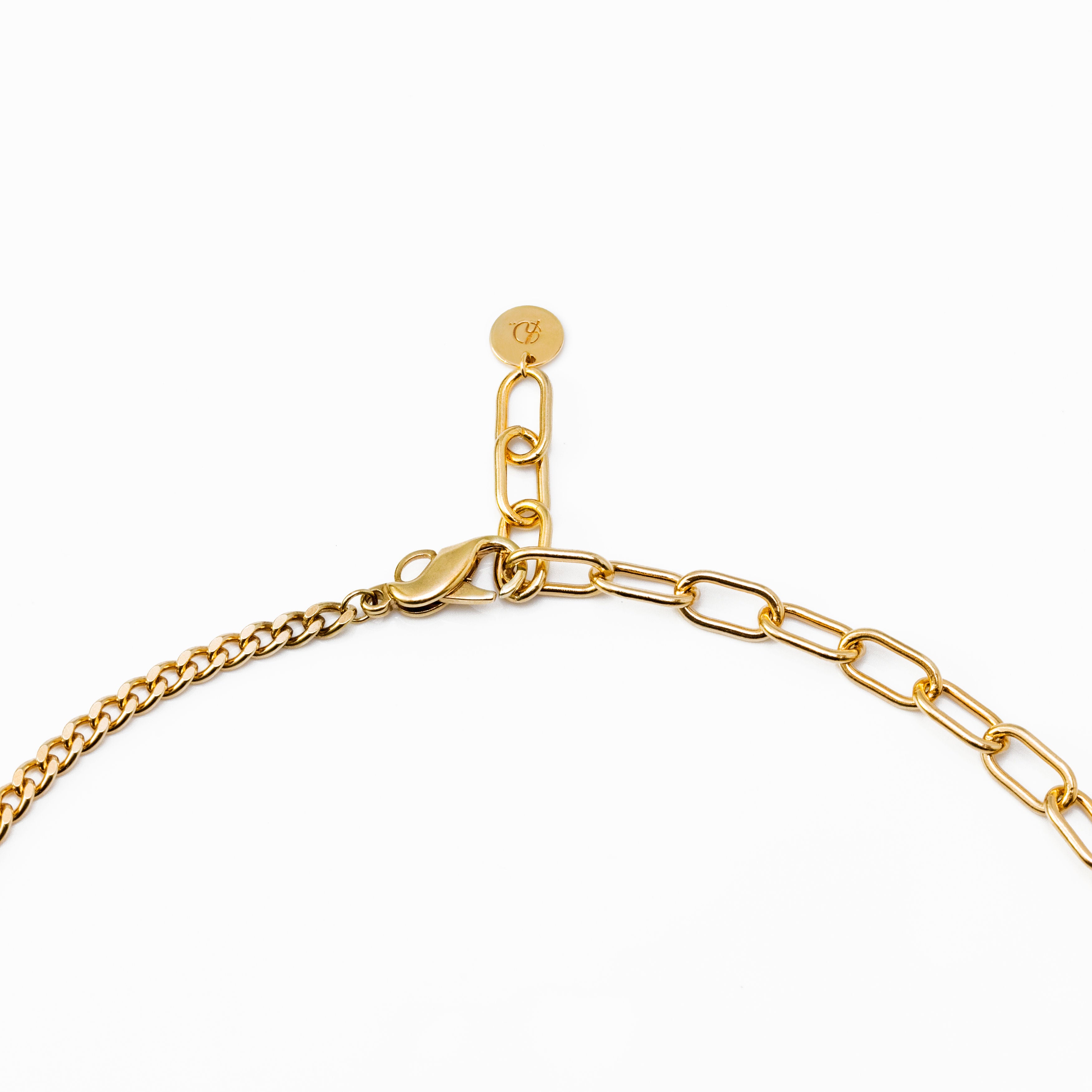 link】アシンメトリーチェーンチョーカーネックレス gold – h..Online