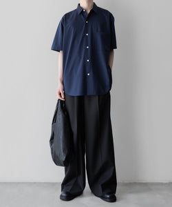 KANEMASA PHIL.】46G ATOMOSPHERE SS SHIRT - NAVY | 公式通販サイト