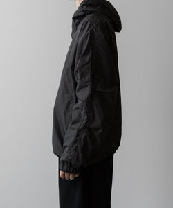 ssstein / シュタイン】NYLON TWILL HOODED ZIP UP JACKET - CHARCOAL