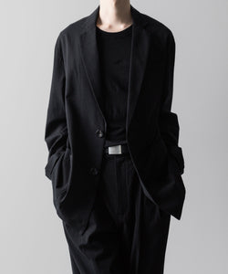 ssstein / シュタイン】SILK NEP CLOTH SINGLE BREASTED JACKET