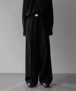 ssstein / シュタイン】EXTRA WIDE TROUSERS - BLACK | 公式通販サイト