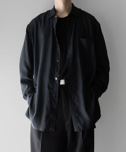 stein / シュタイン】OVERSIZED CUPRO LS SHIRT - BLACK | 公式通販