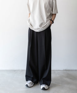 stein】EXTRA WIDE TROUSERS - BLACK | 公式通販サイト session