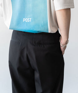 stein / シュタイン】BELTLESS WIDE TROUSERS - BLACK | 公式通販