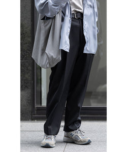 stein / シュタイン】BELTLESS WIDE TROUSERS - BLACK | 公式通販