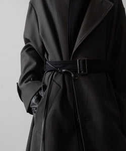 ssstein / シュタイン】DOUBLE LAPELED DOUBLE BREASTED COAT - GREY