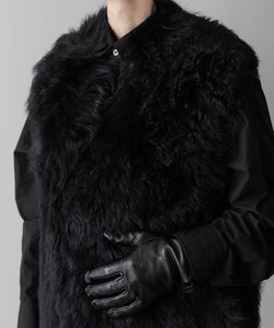 ssstein / シュタイン】SHEEP FUR VEST - BLACK | 公式通販サイト