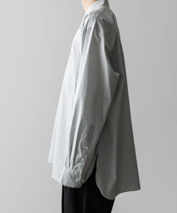 ssstein / シュタイン】OVERSIZED DOWN PAT SHIRT - OFF GREY | 公式