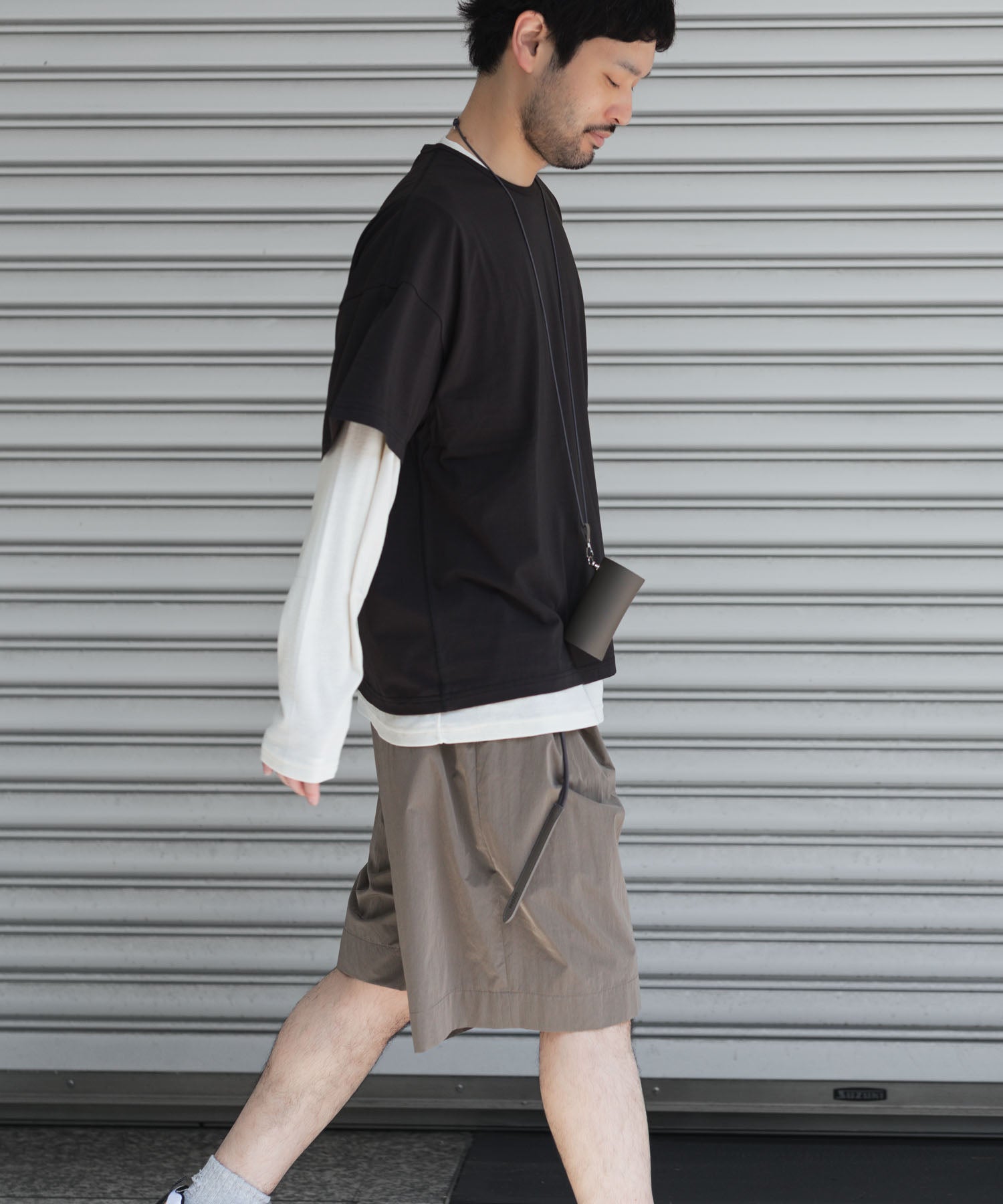 ssstein / シュタイン】WINDPROOF NYLON WIDE EASY SHORT TROUSERS