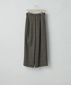 ssstein / シュタイン】OVERTUCKED EXTRA WIDE TROUSERS - GLEN CHECK