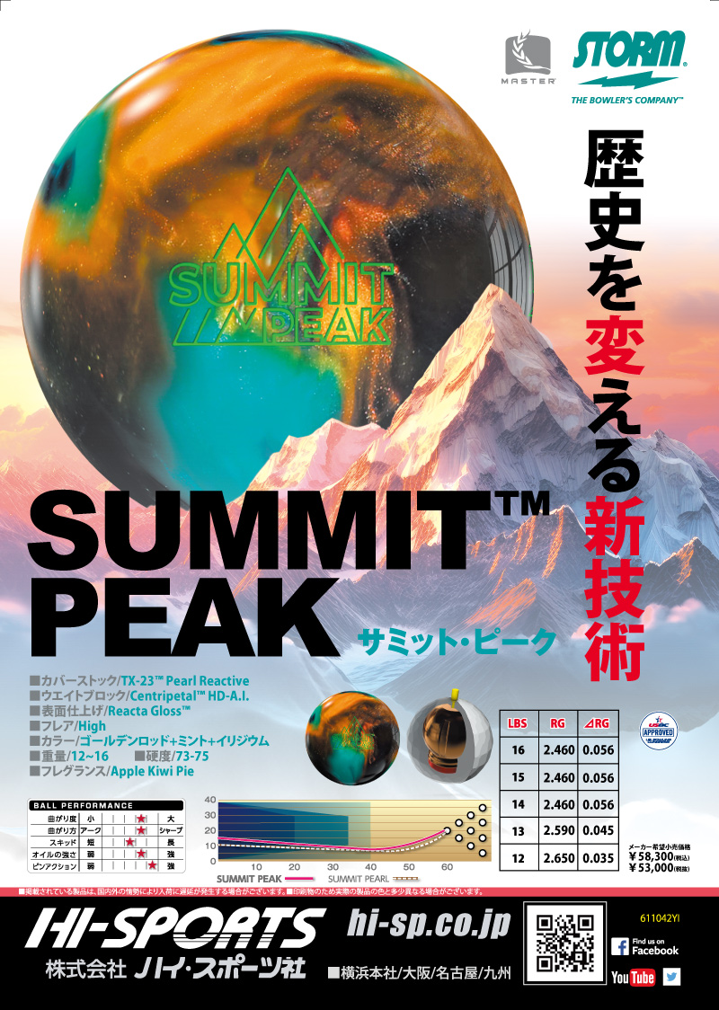 サミット・ピーク - ハイスポーツ社 ：信頼のボウリング用品販売