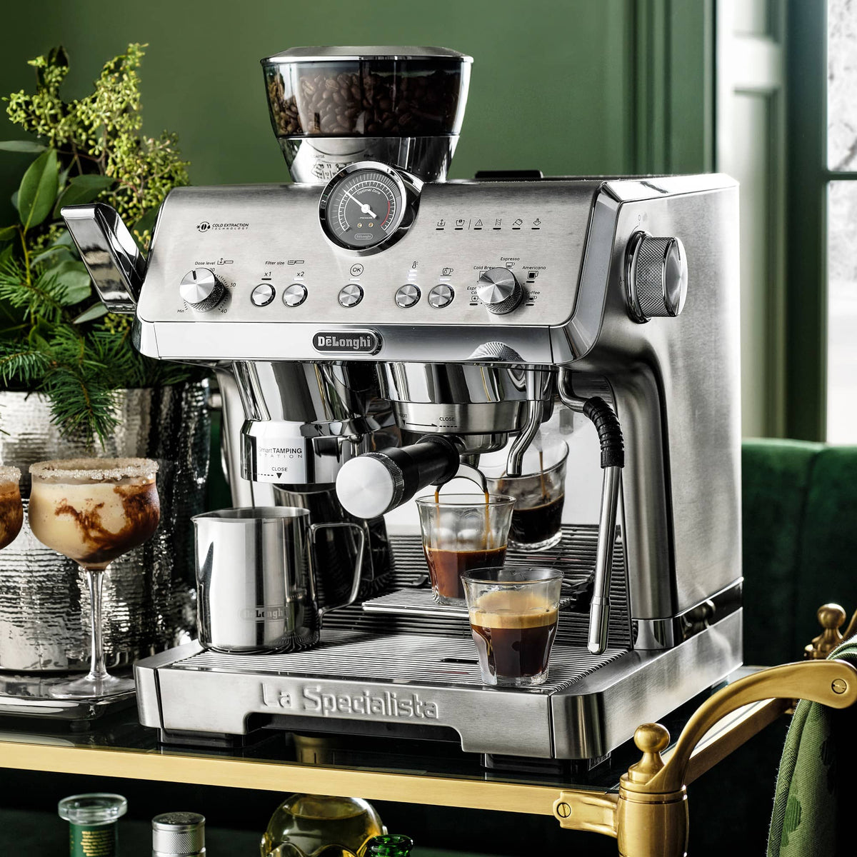 De'Longhi La Specialista Opera Espresso Machine with Cold Brew in Stai