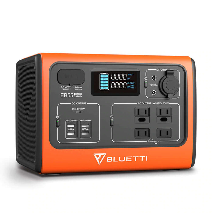 Portable Power Station | BLUETTI EB55 700 Watt Generator