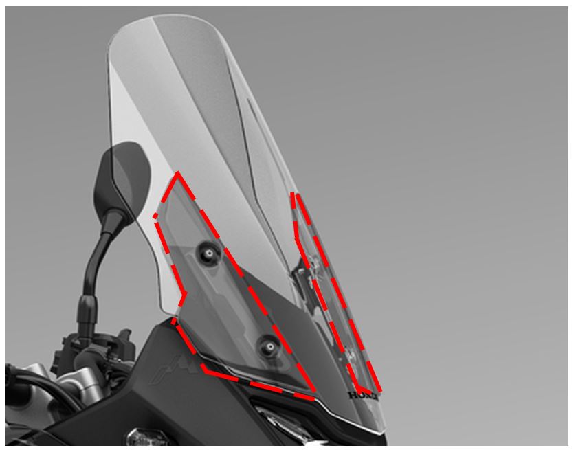 スクリーンディフレクター (XL750 TRANSALP): 純正アクセサリー